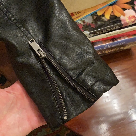 Aeropostale Vegan Leather Motorcycle Jacket - Picture 12 of 16